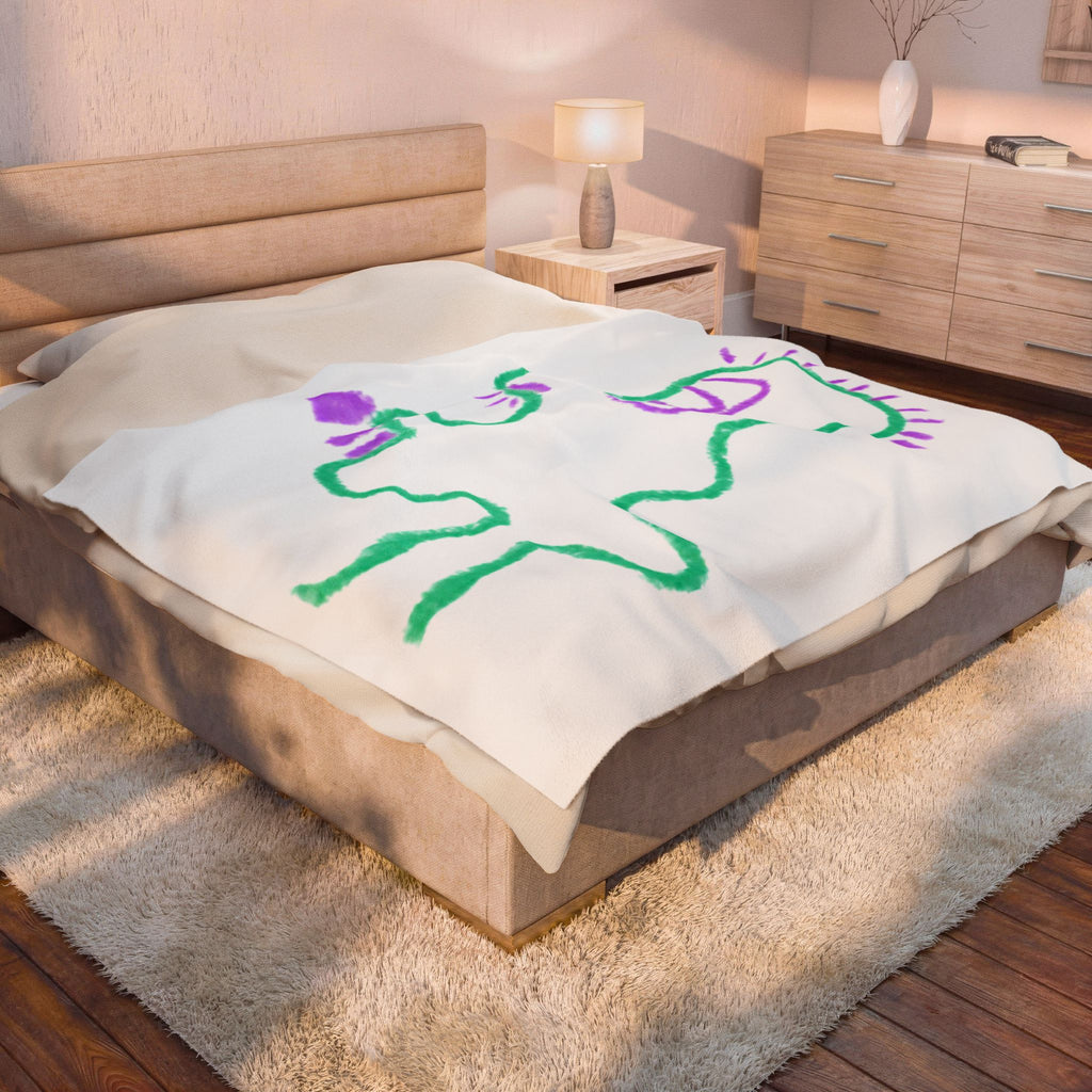 “Big Head” Plush Blanket