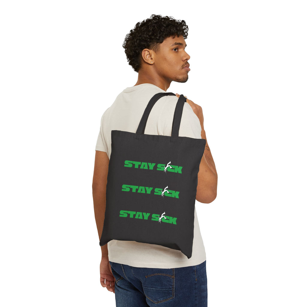 Green Jumpan Canvas Tote Bag