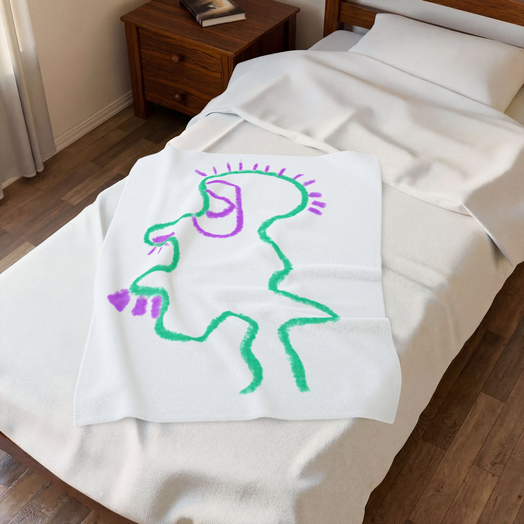 “Big Head” Plush Blanket