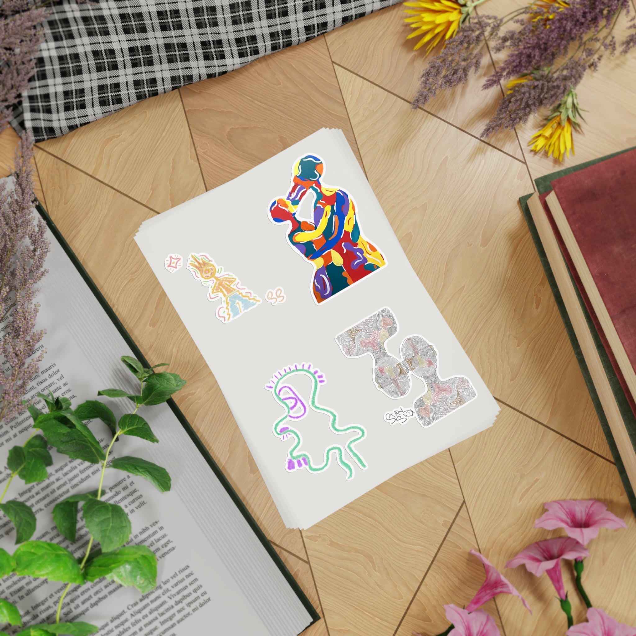 Sticker Sheet Bundle, 5pcs
