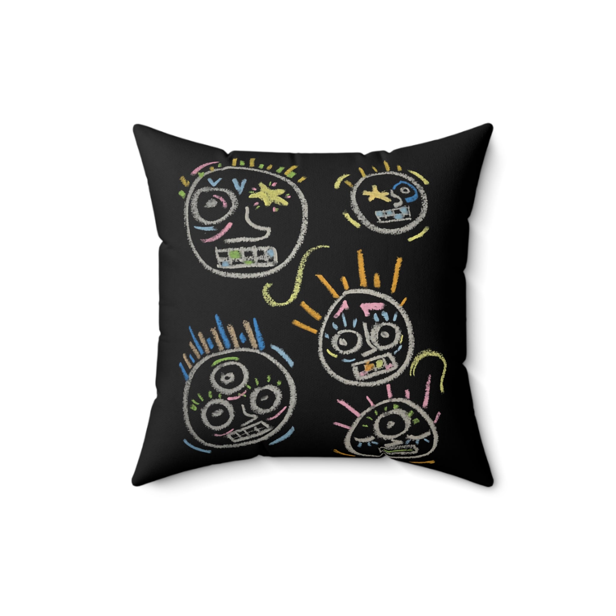 “Spaces and Faces” Pillow