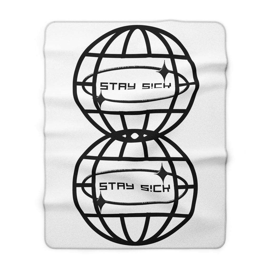 STAY S!CK Worldwide Sherpa Fleece Blanket