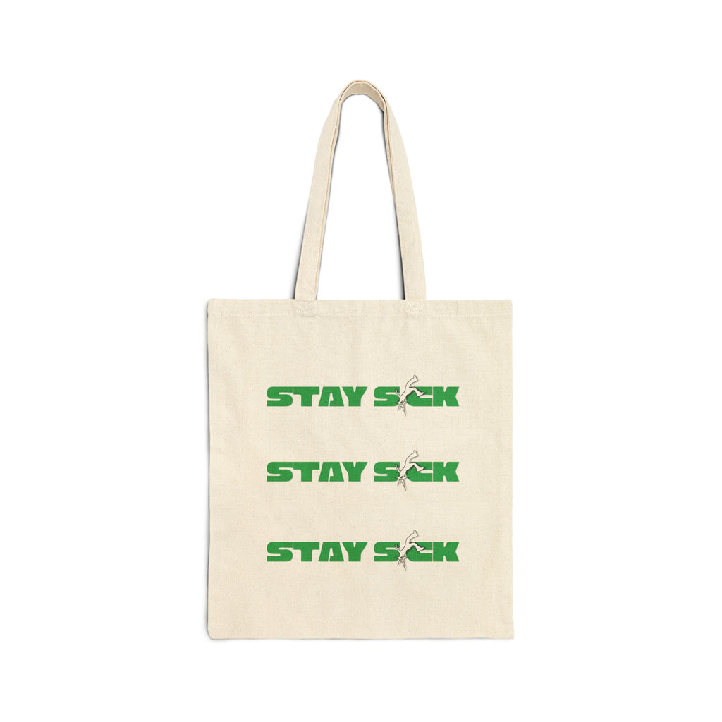 Green Jumpan Canvas Tote Bag