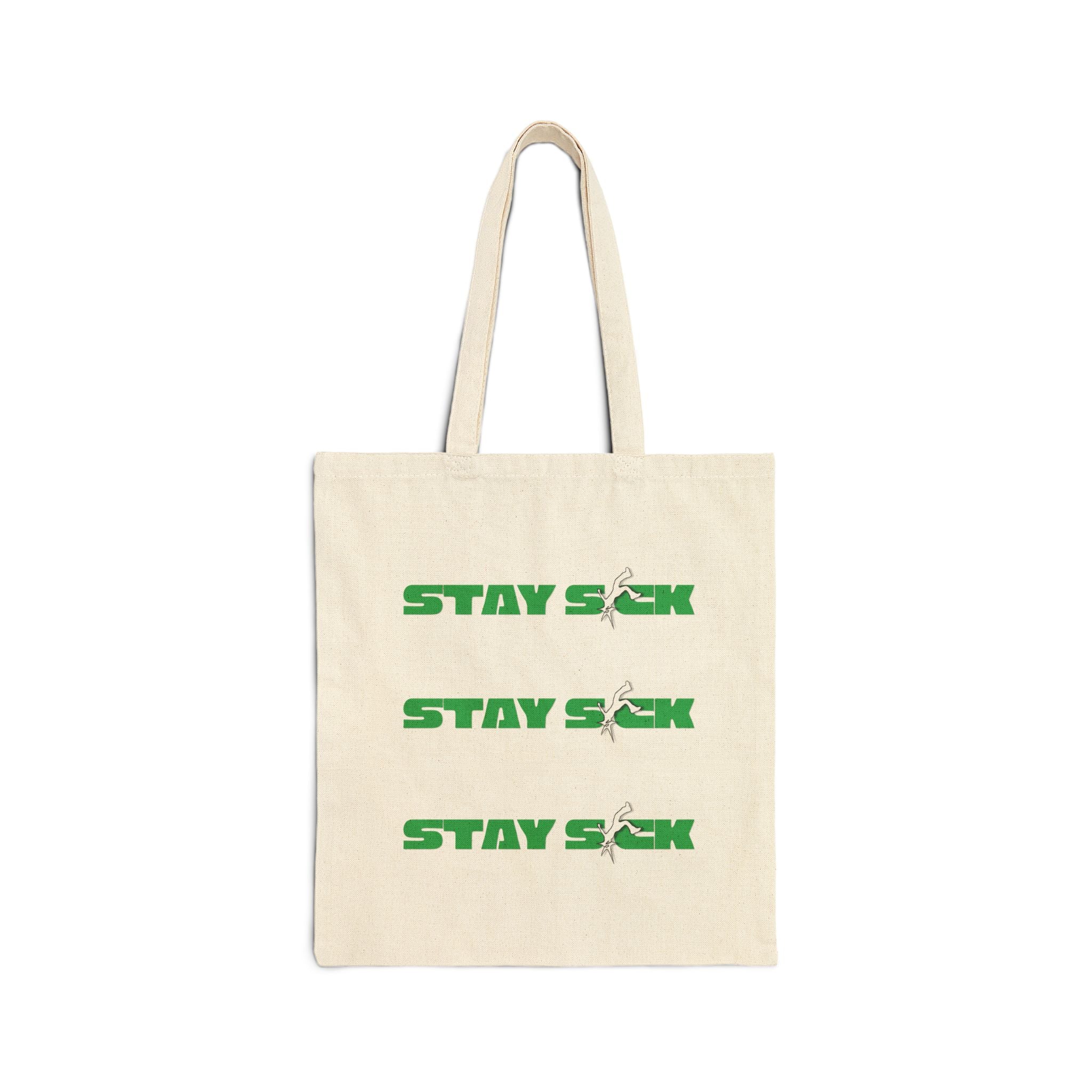 Green Jumpan Canvas Tote Bag