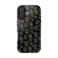 “Spaces and Faces” Black Phone Case