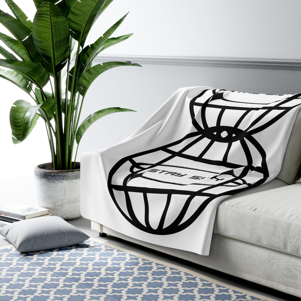 STAY S!CK Worldwide Sherpa Fleece Blanket