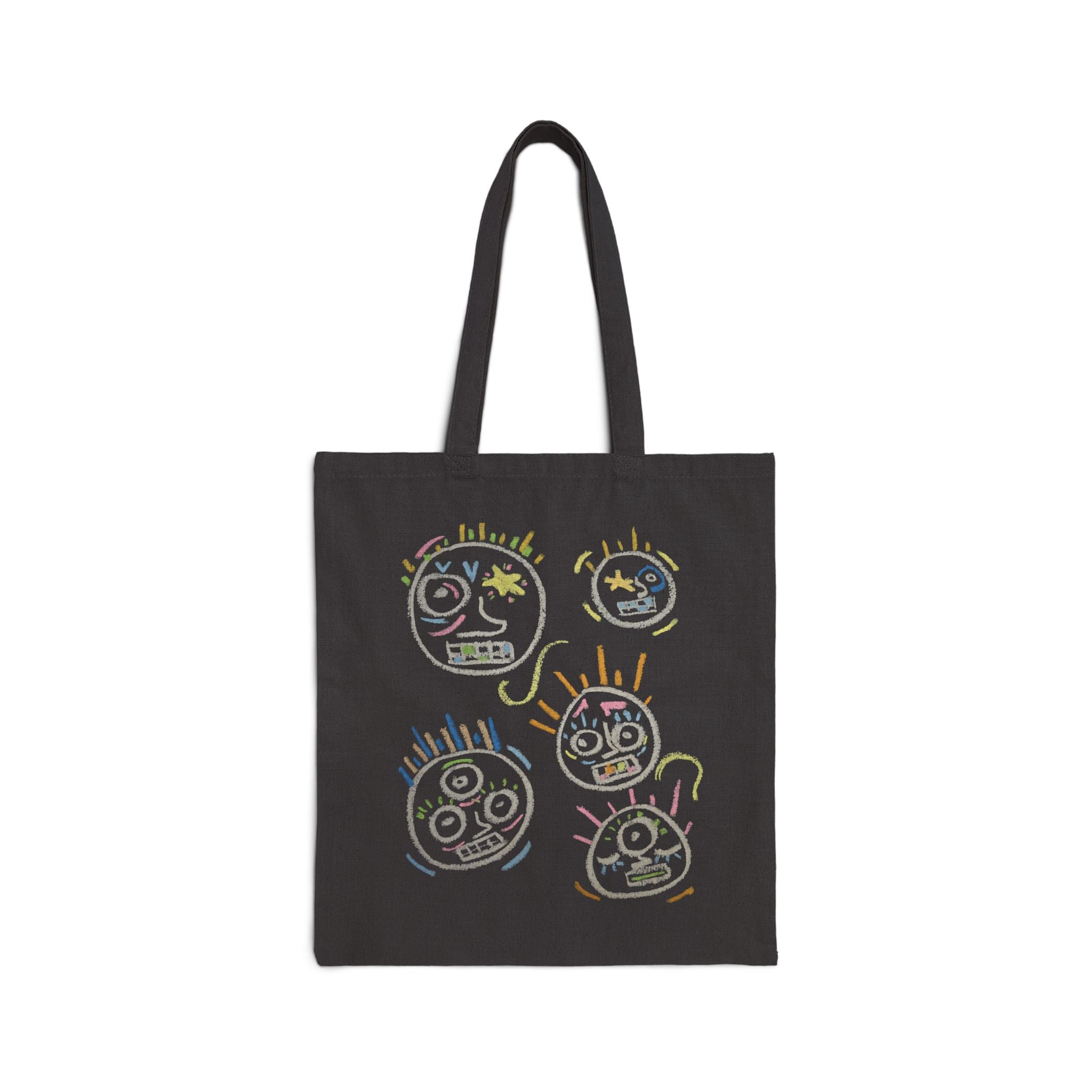 “Spaces and Faces” Canvas Tote Bag