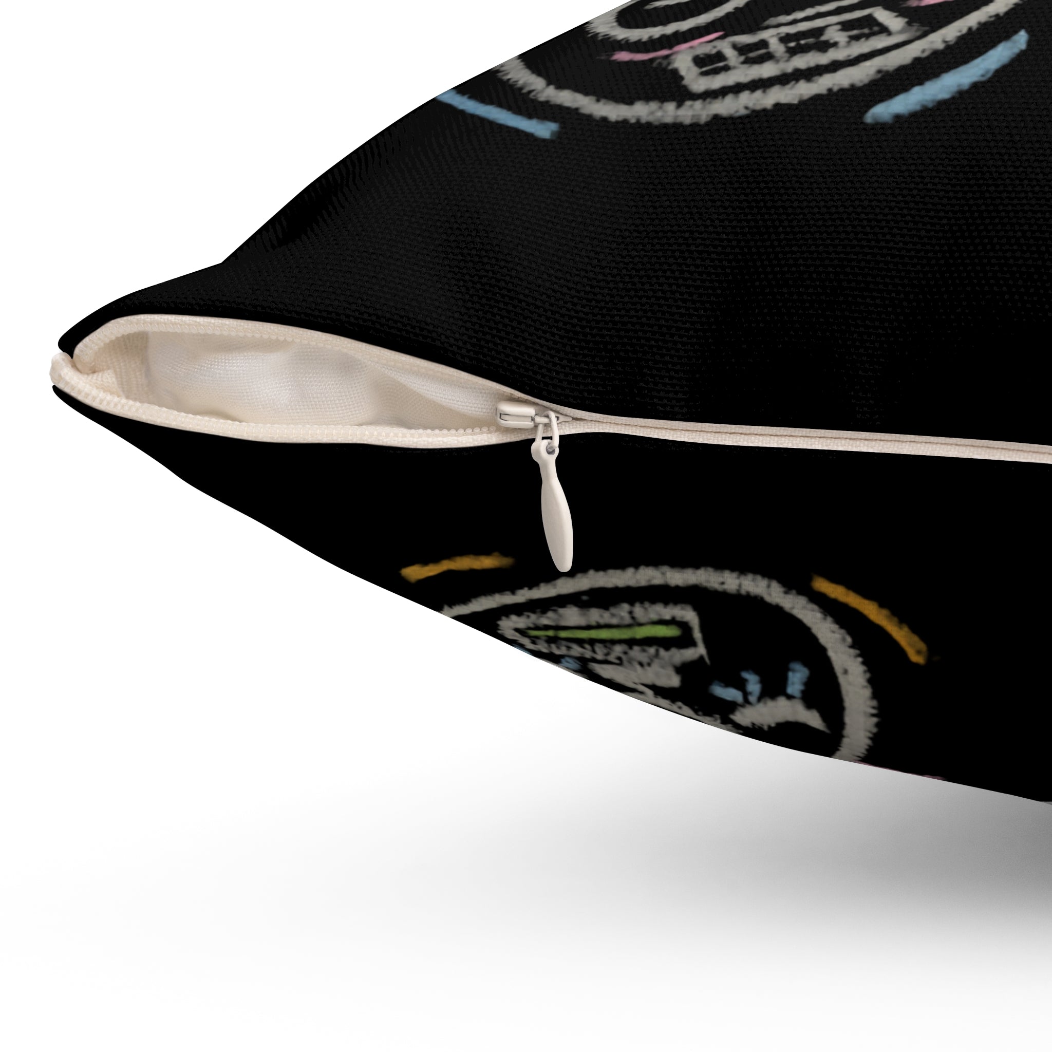 “Spaces and Faces” Pillow