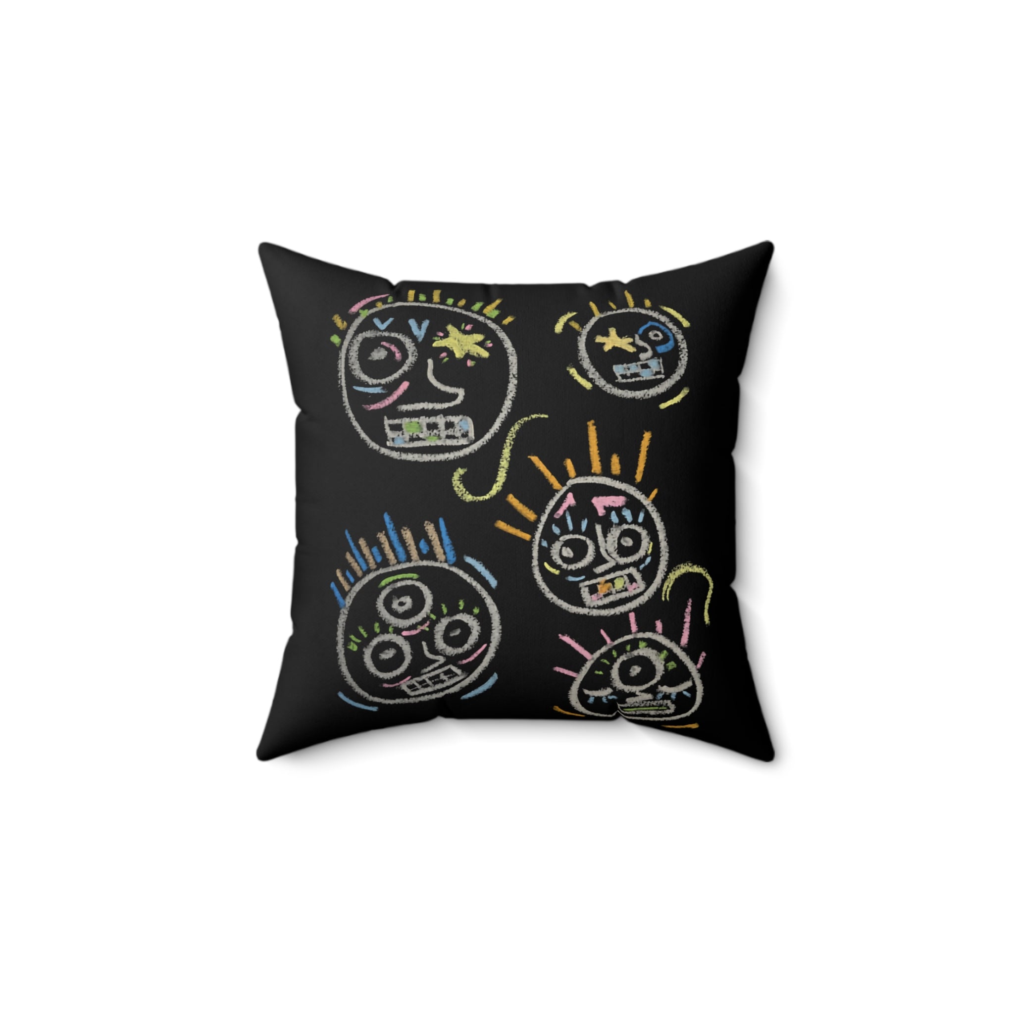 “Spaces and Faces” Pillow