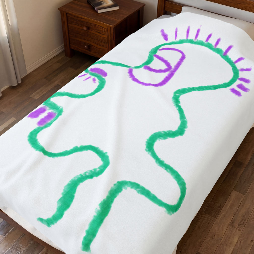 “Big Head” Plush Blanket
