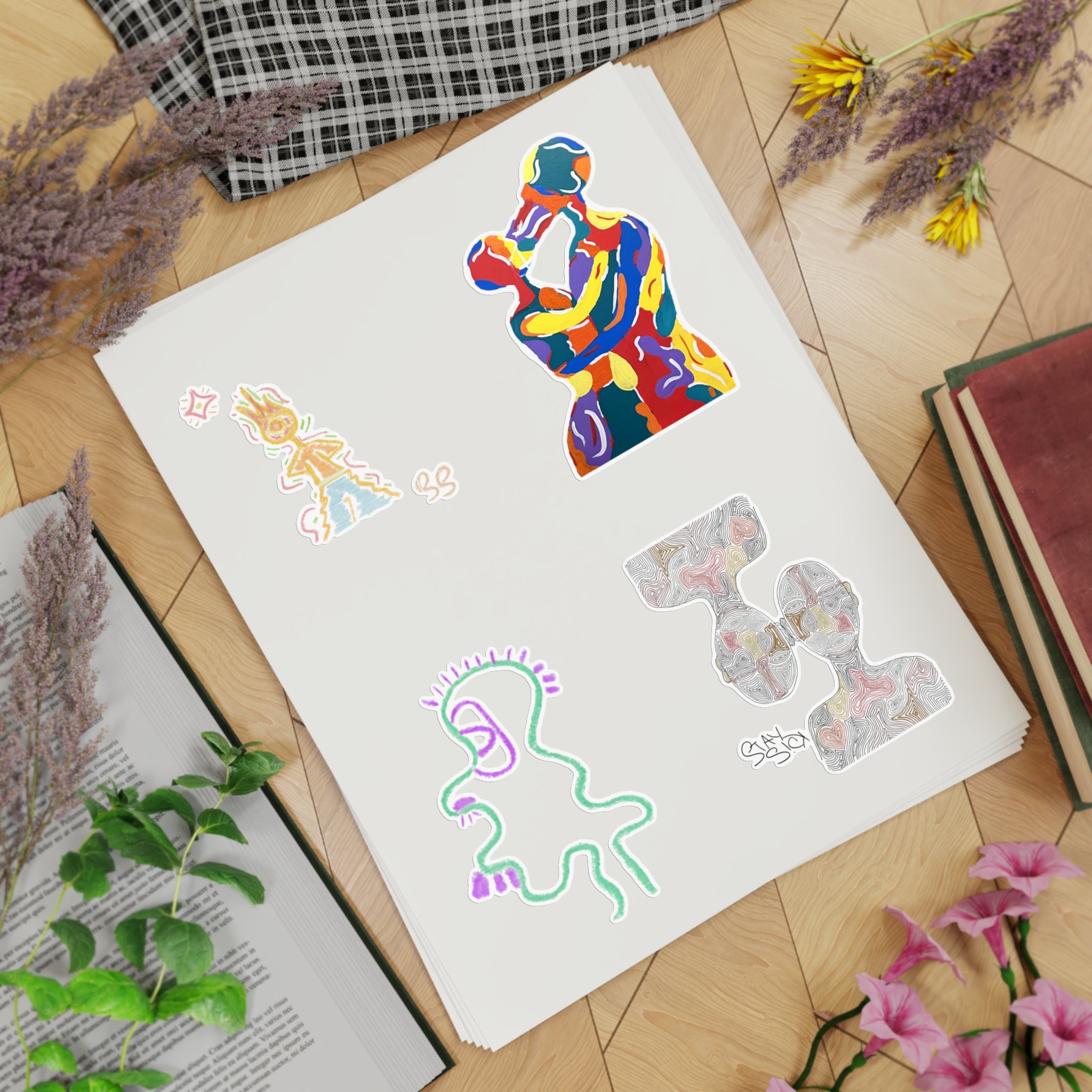 Sticker Sheet Bundle, 5pcs