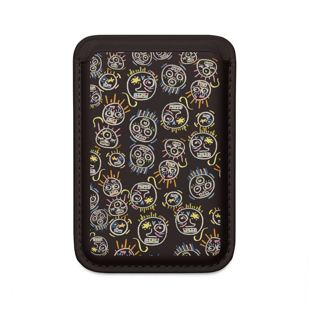 “Spaces and Faces” Vegan Phone Wallet