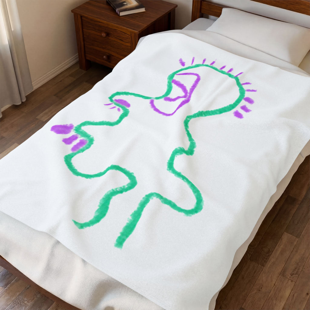 “Big Head” Plush Blanket