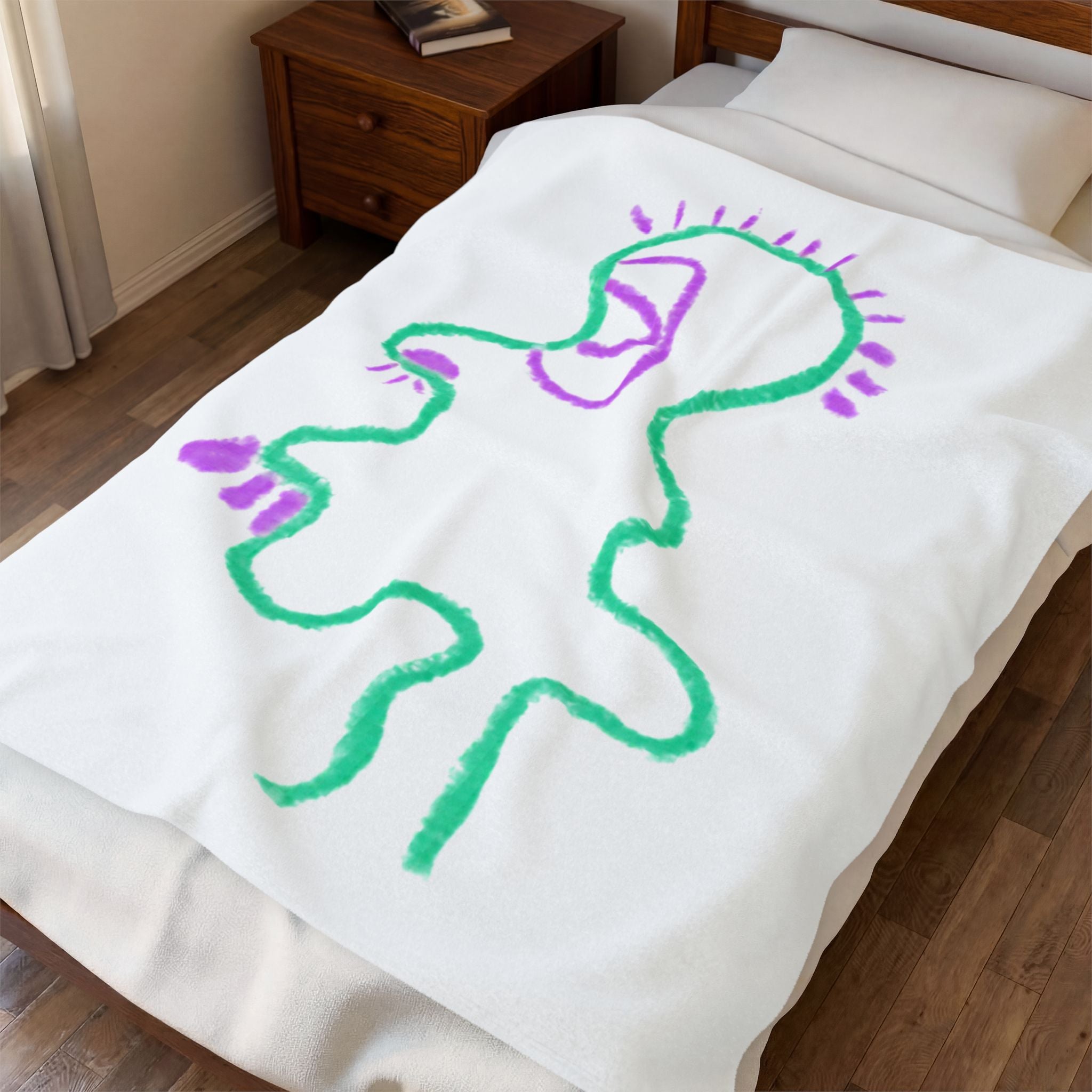 “Big Head” Plush Blanket